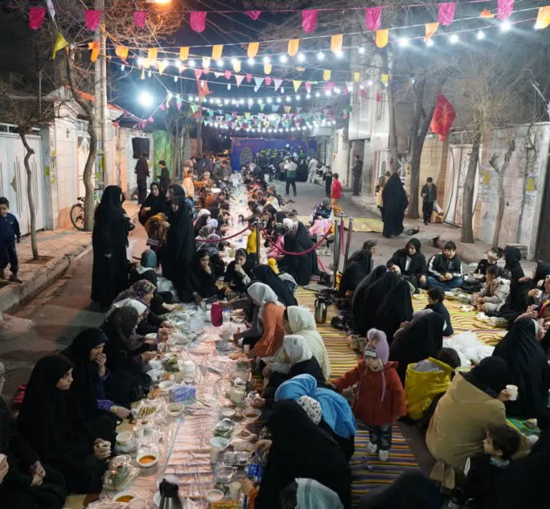 «کوچه افطاری» در ولایت ۴  مشکین‌دشت