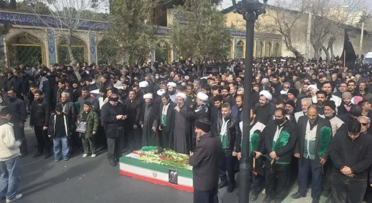 پیکرمطهر شهیدان توزندجانی و ‌رستمی درمشکین‌دشت تشییع‌شد