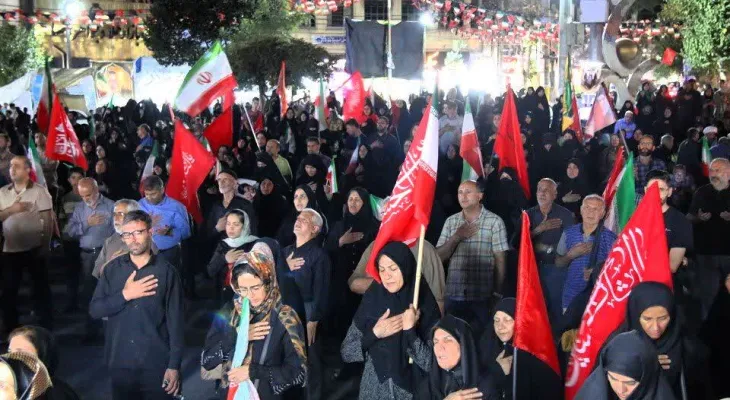 فریاد ایستادگی مردم فردیس در صدوپنجاه‌وچهارمین تجمع